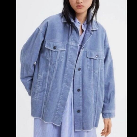 Zara Blue Button Down Shirt - Picture 1 of 8